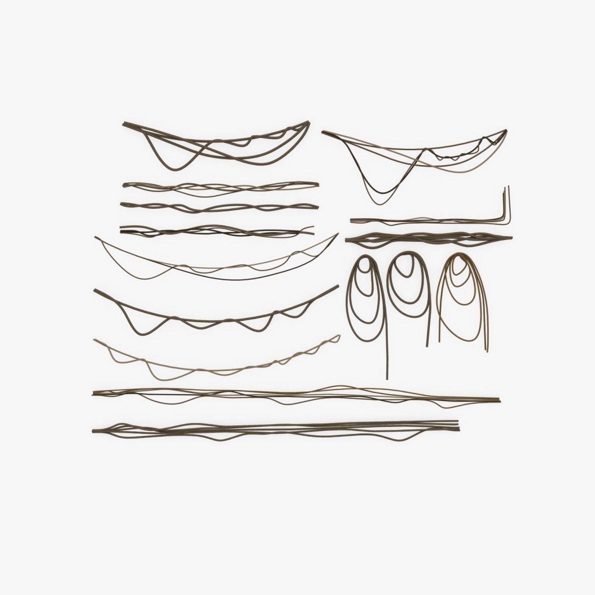 Rope Set 01 Low-poly 3D model_4