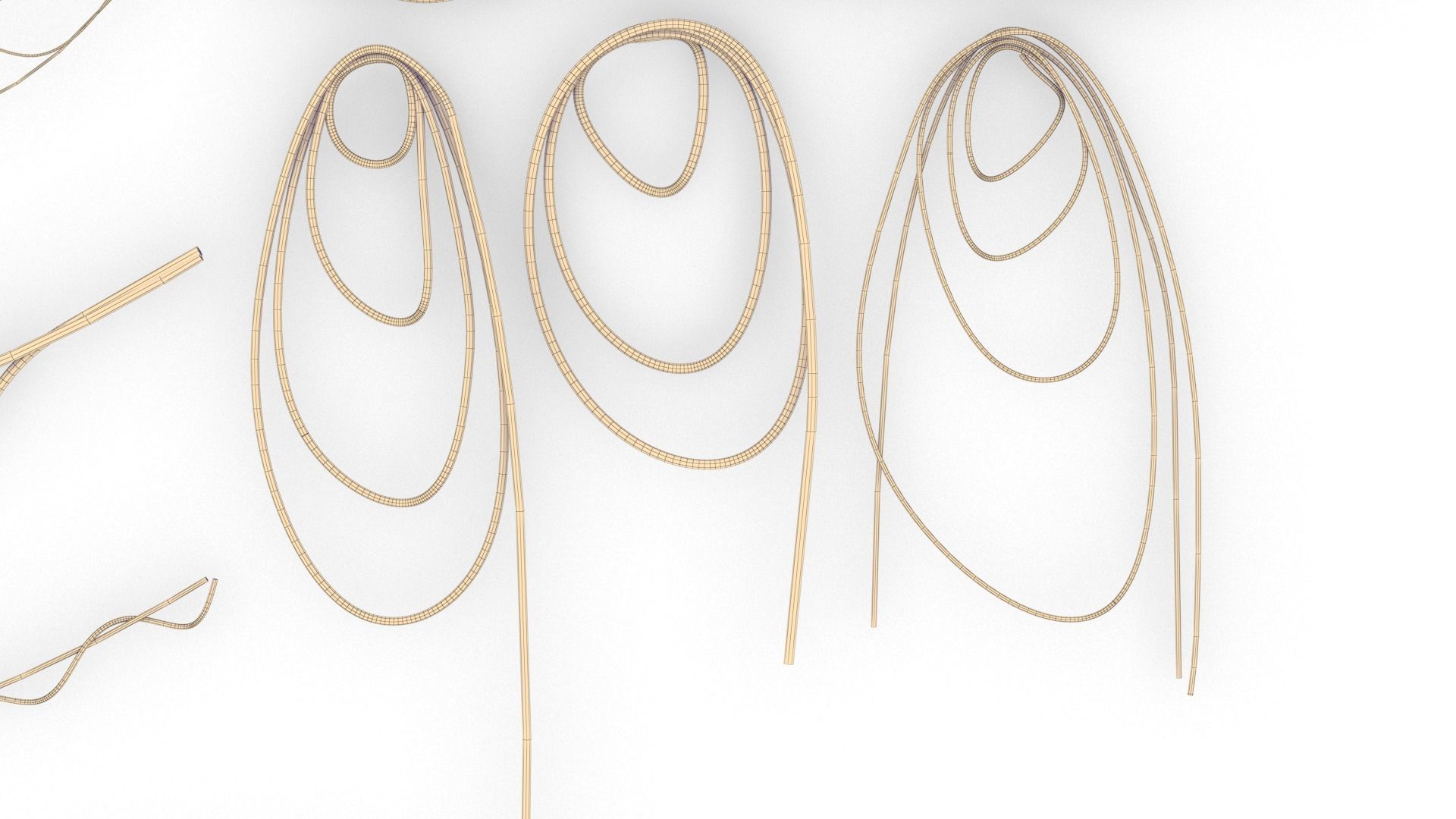 Rope Set 01 Low-poly 3D model_6