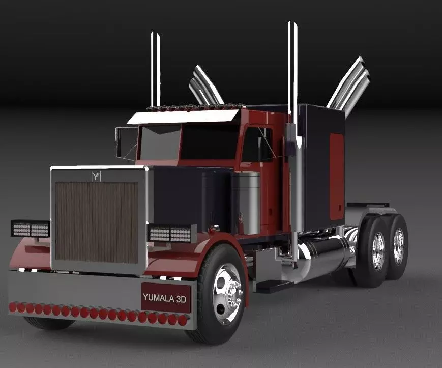 container truck 3D model