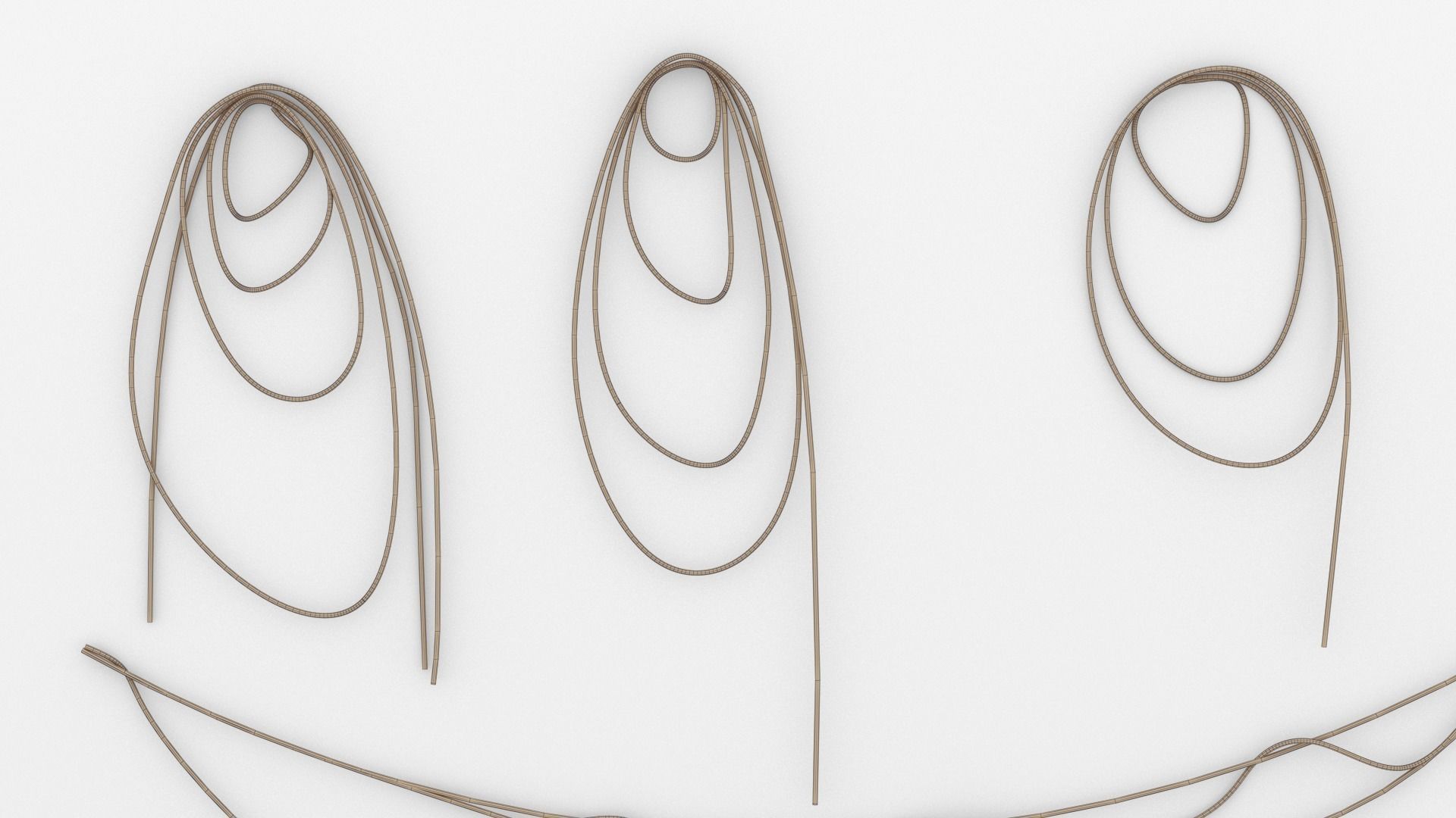 Wire Set 01 Low-poly 3D model_6
