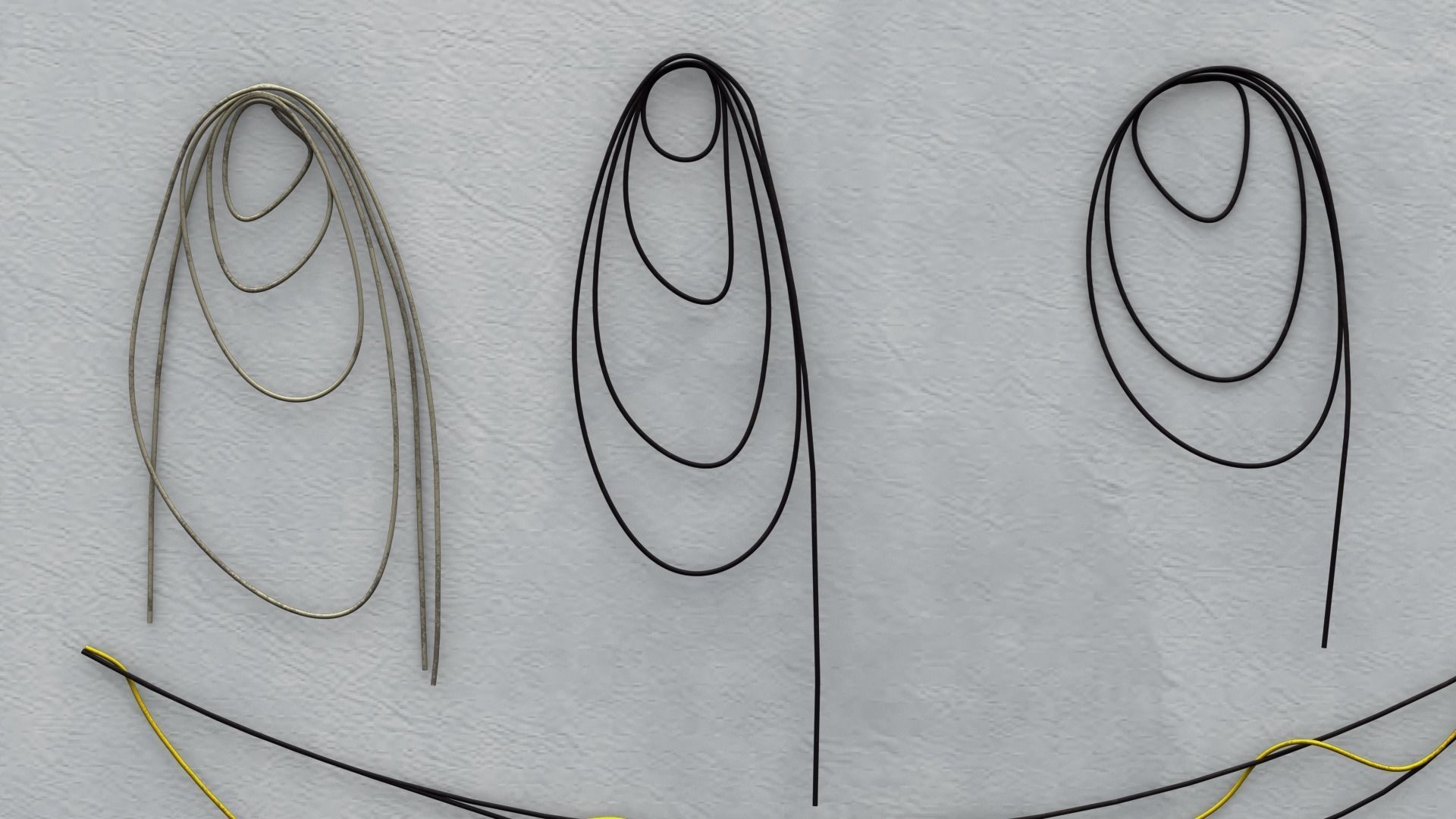 Wire Set 01 Low-poly 3D model_1