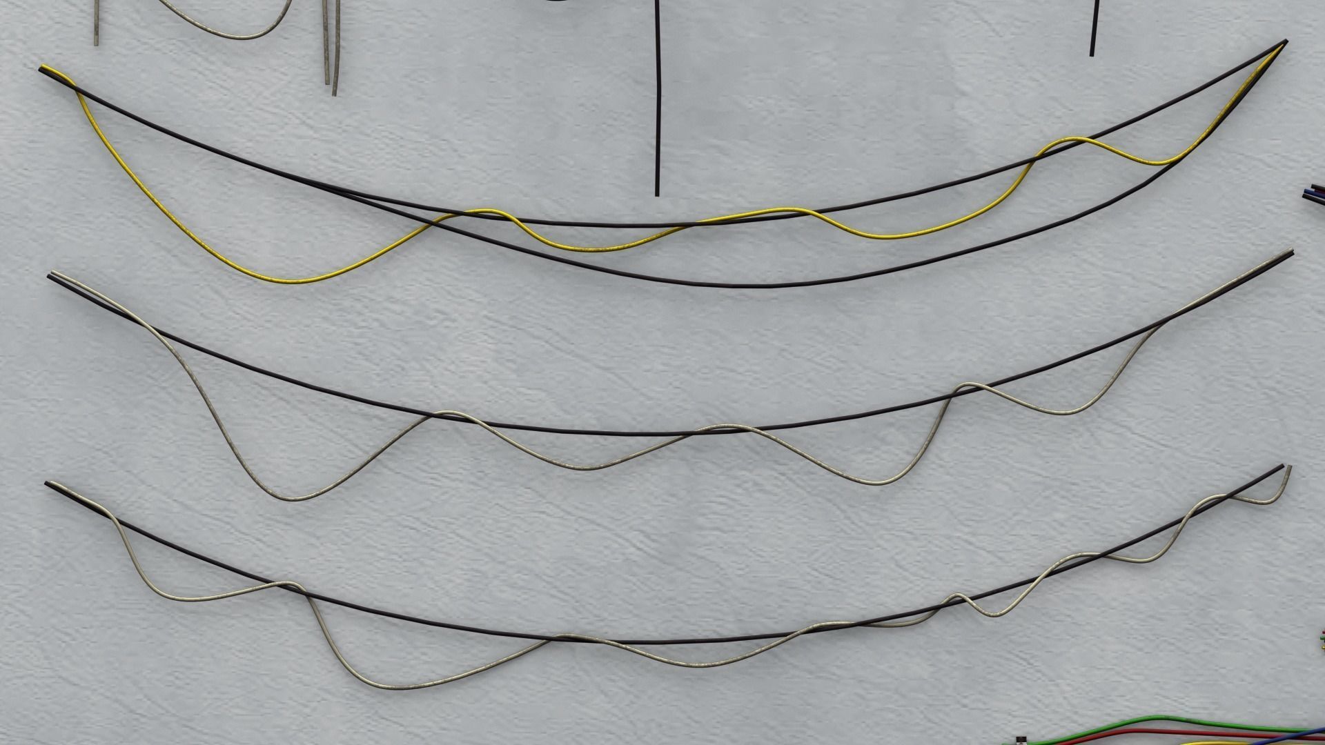 Wire Set 01 Low-poly 3D model_2