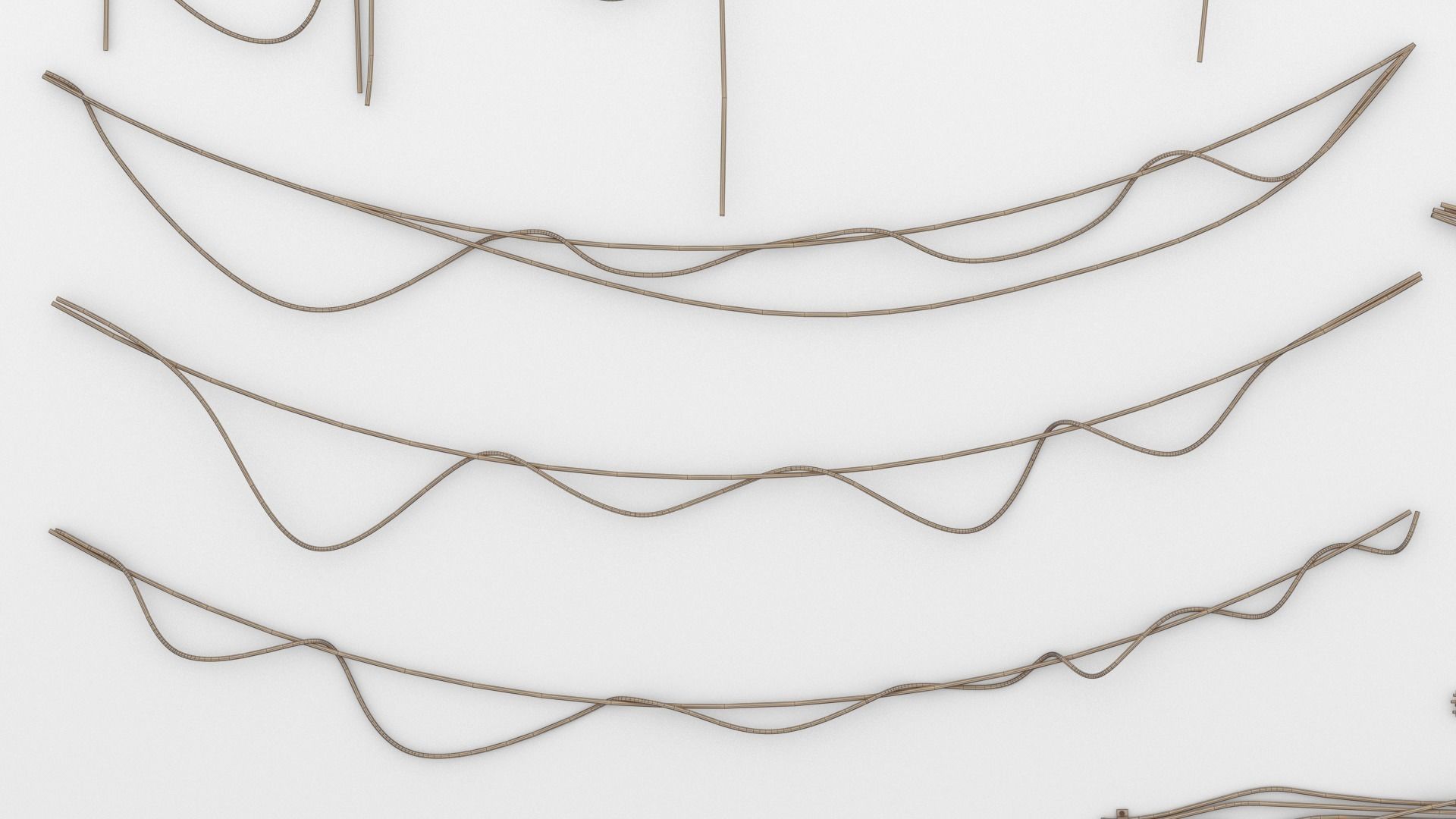 Wire Set 01 Low-poly 3D model_7