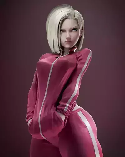 Android 18 3D Print 3D print model