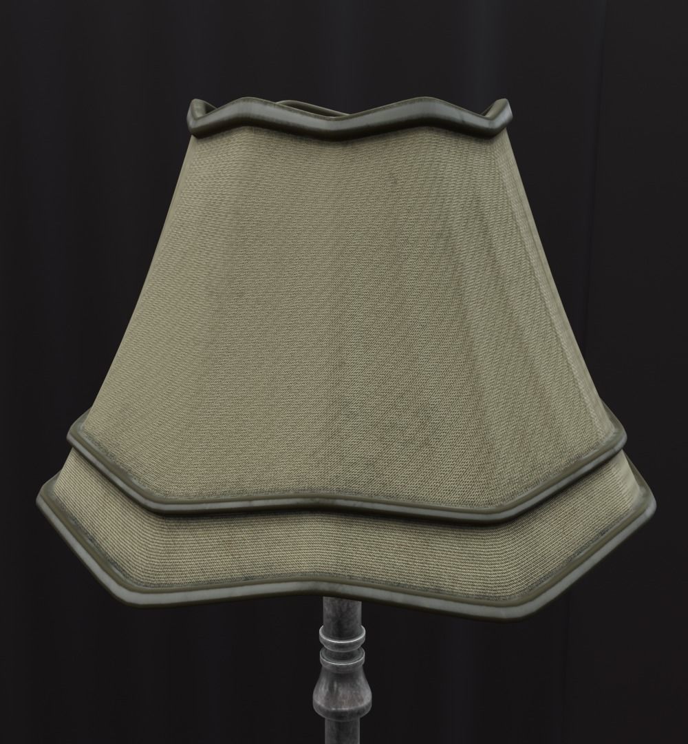 Lamp Floor 3D model_4