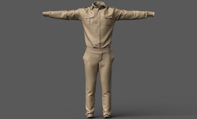 Indian Police Dress 3D model