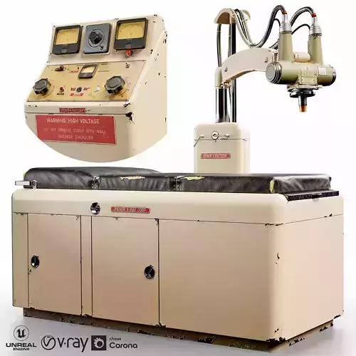 Xray Machine By Picker Corporation Low-poly 3D model