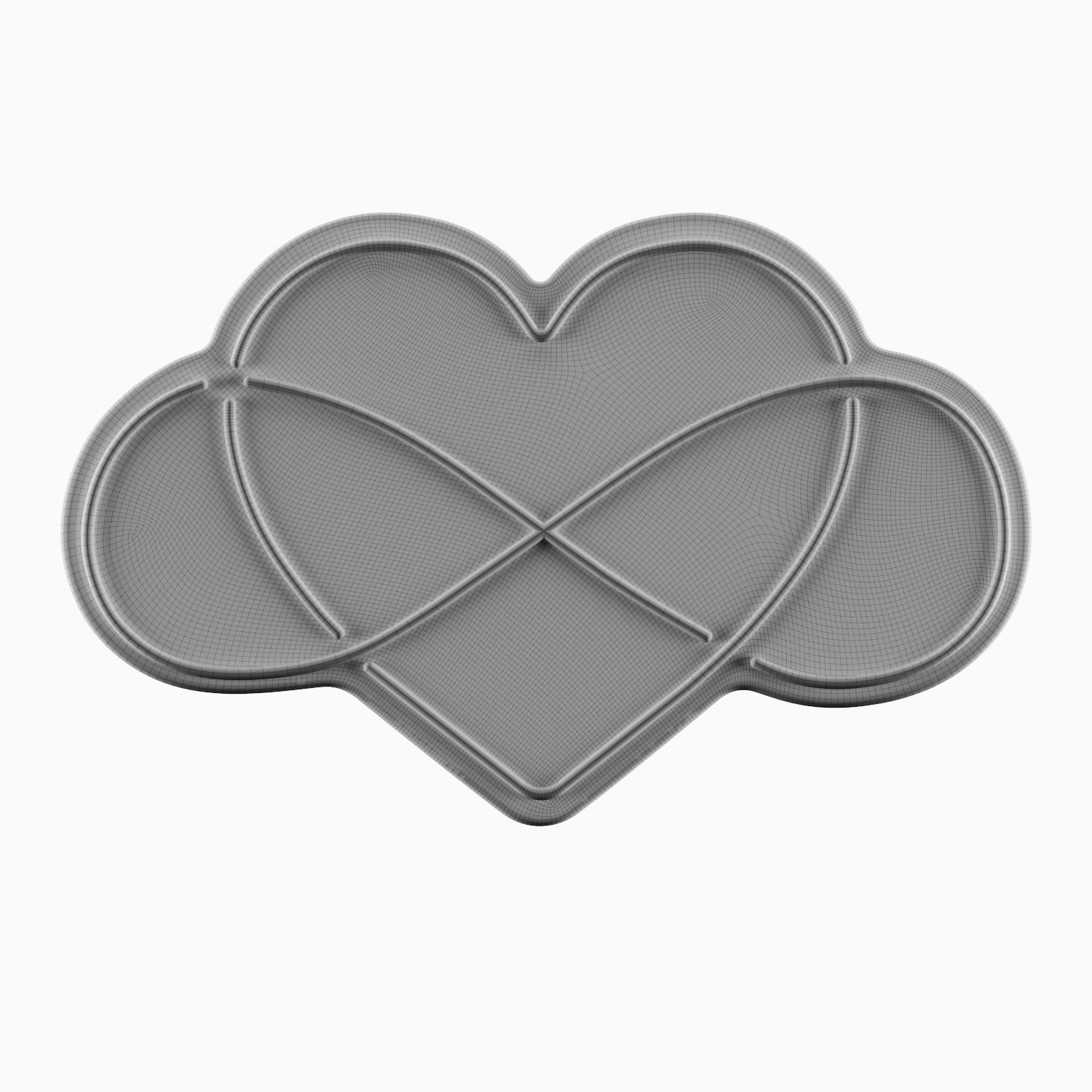 Infinity Heart Neon Sign 3D model_2