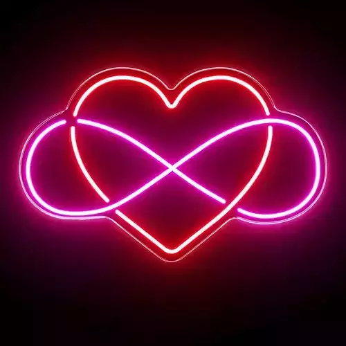 Infinity Heart Neon Sign