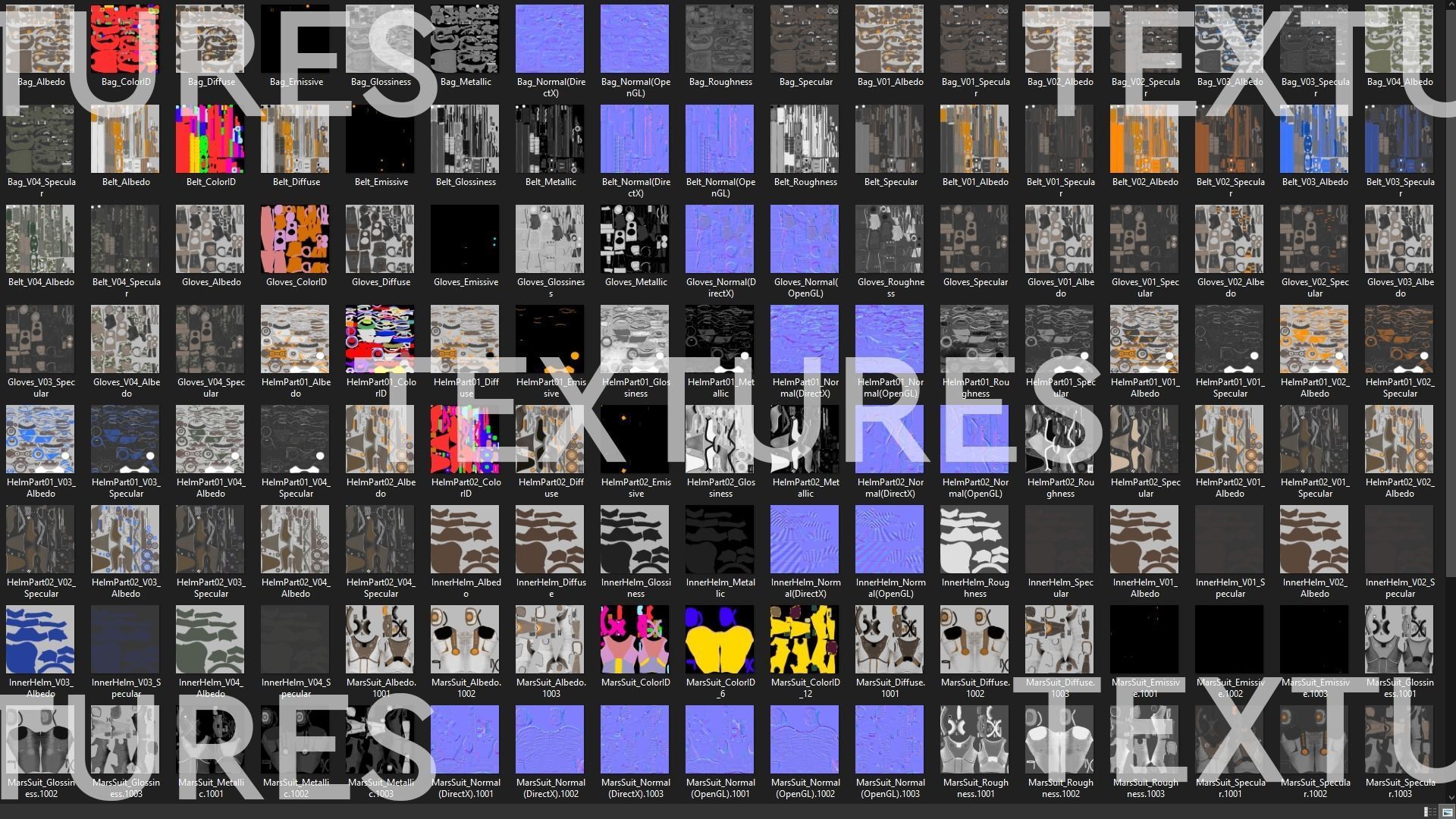 Mars Suit - Female Low-poly 3D model_13