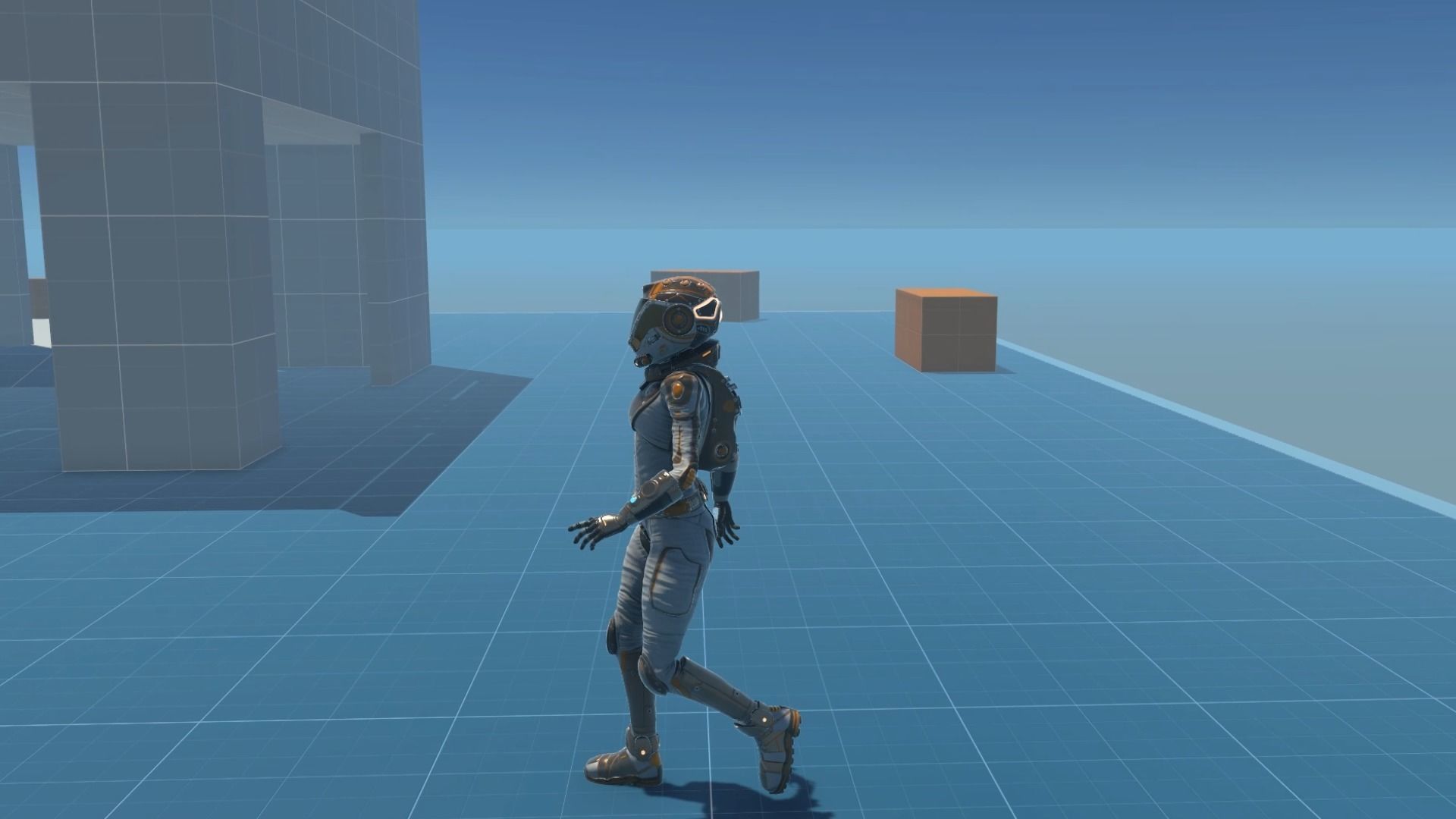 Mars Suit - Female Low-poly 3D model_18