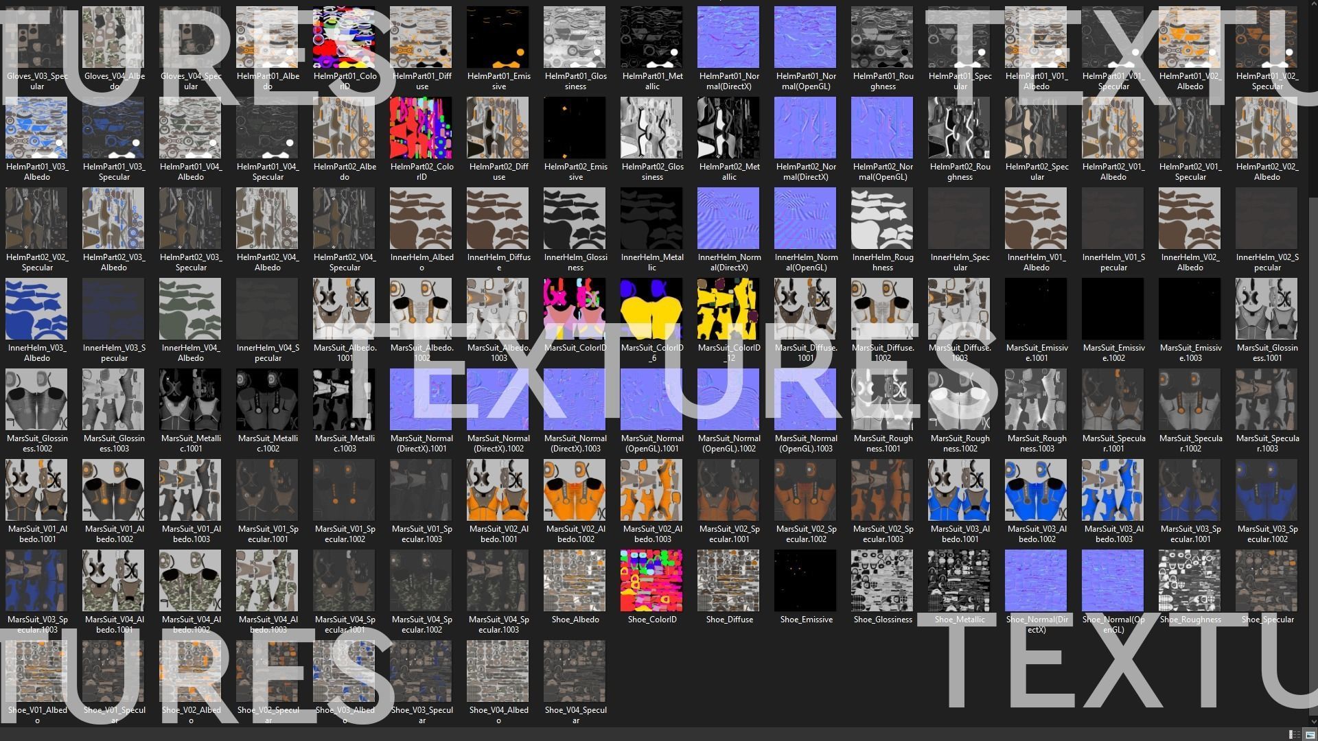 Mars Suit - Female Low-poly 3D model_14