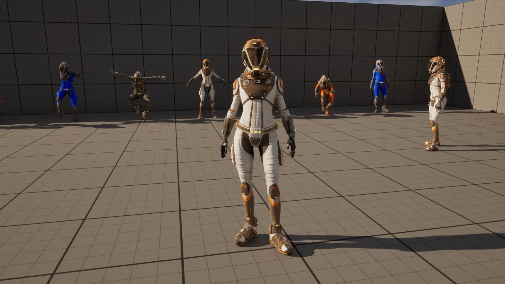 Mars Suit - Female Low-poly 3D model_24