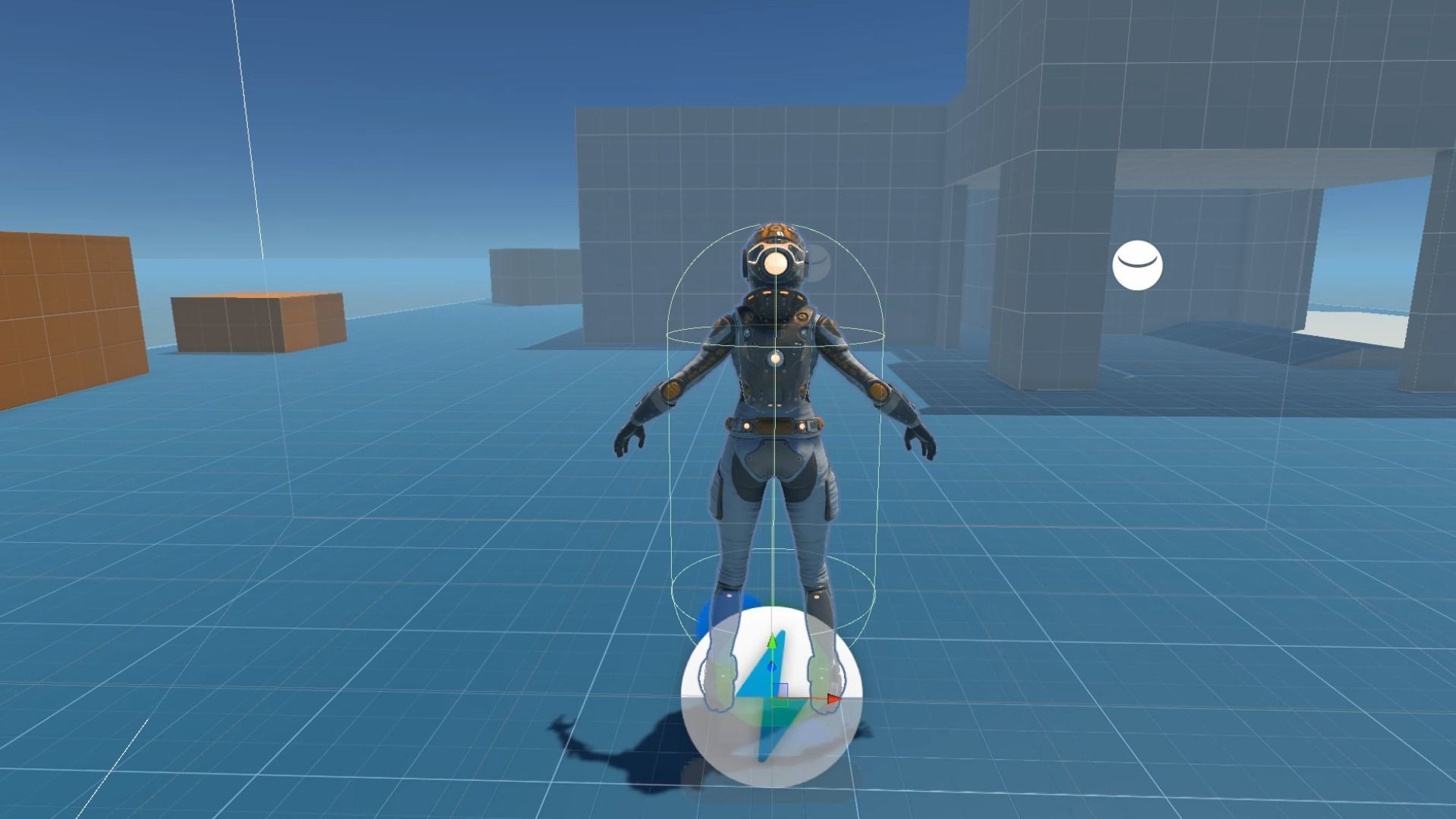 Mars Suit - Female Low-poly 3D model_17