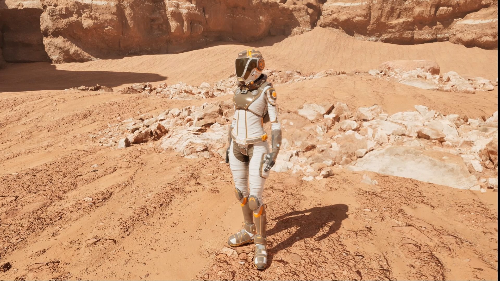 Mars Suit - Female Low-poly 3D model_26