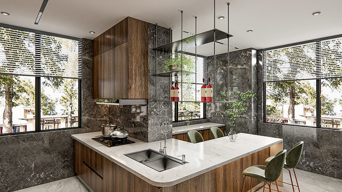 Kitchen Modern interior 0039
