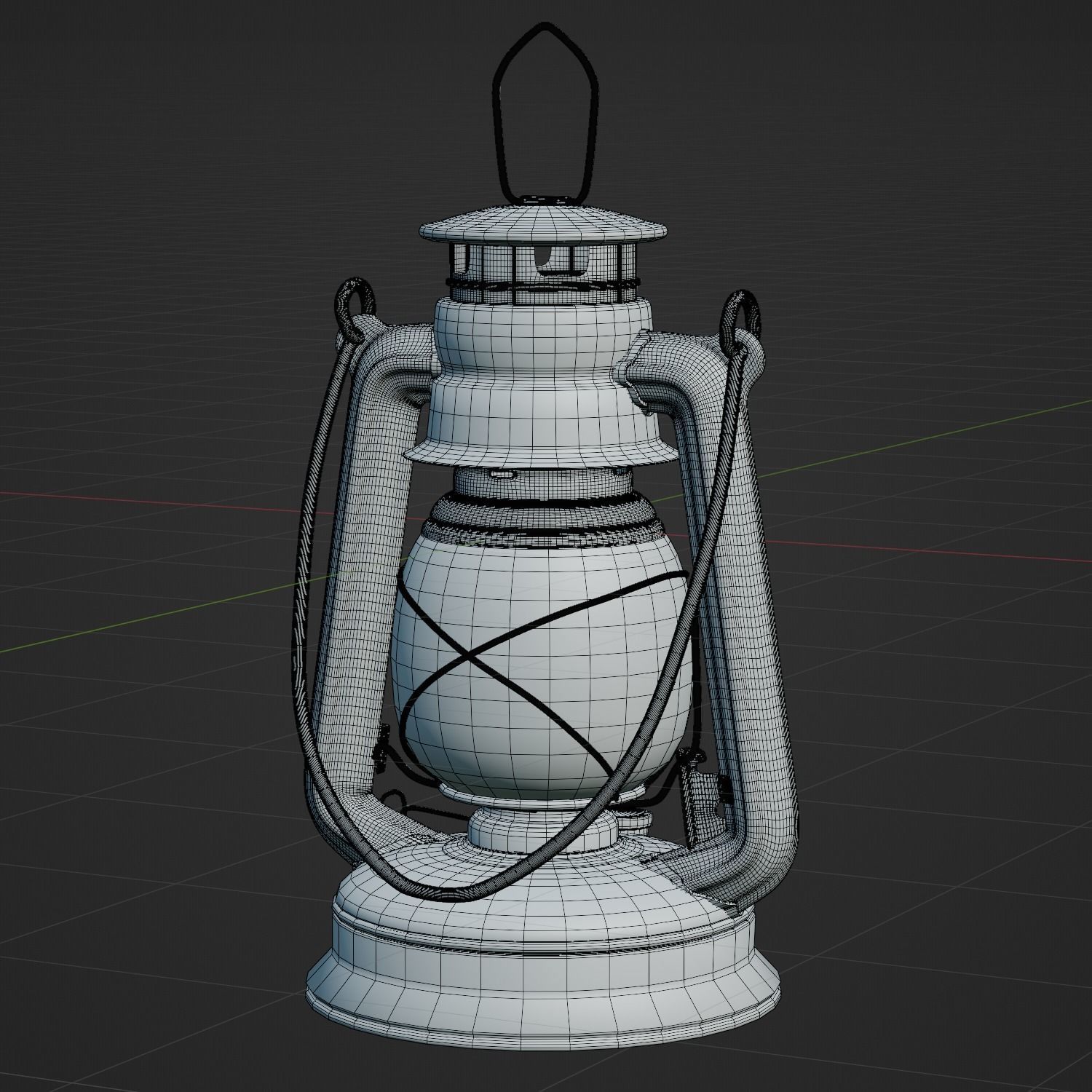 Rusty Oil Storm Lantern 3D model_11