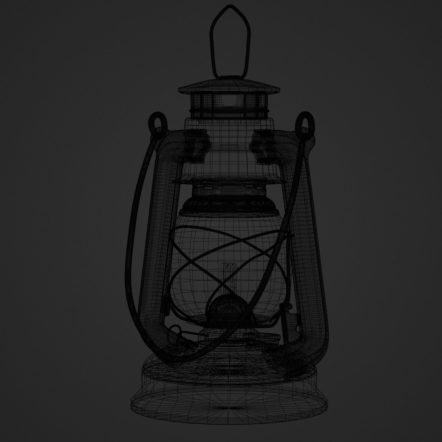 Rusty Oil Storm Lantern 3D model_14