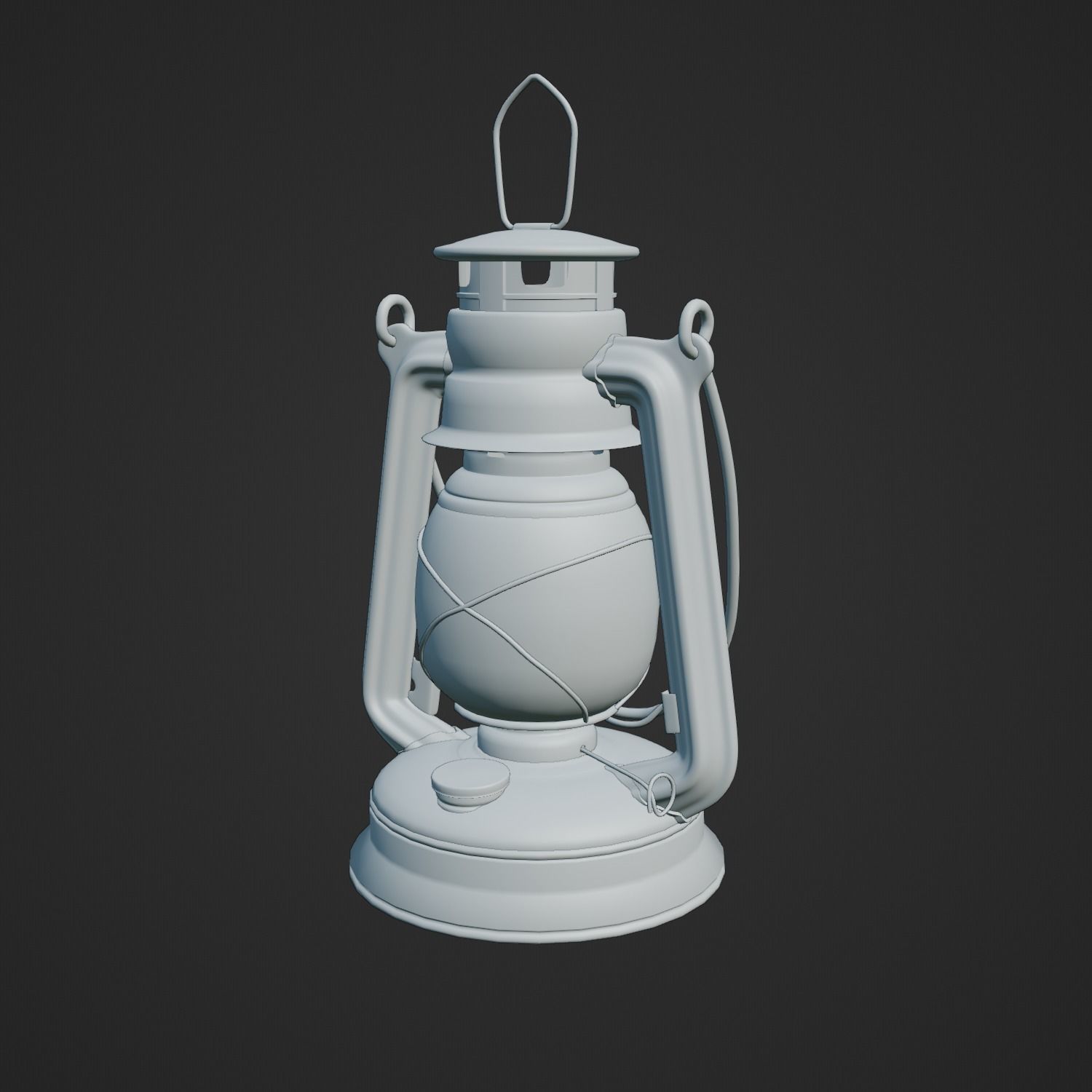 Rusty Oil Storm Lantern 3D model_9