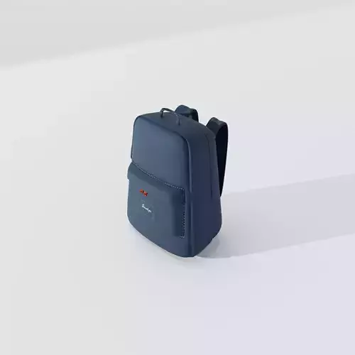 Modern 3D School Bag 3D model