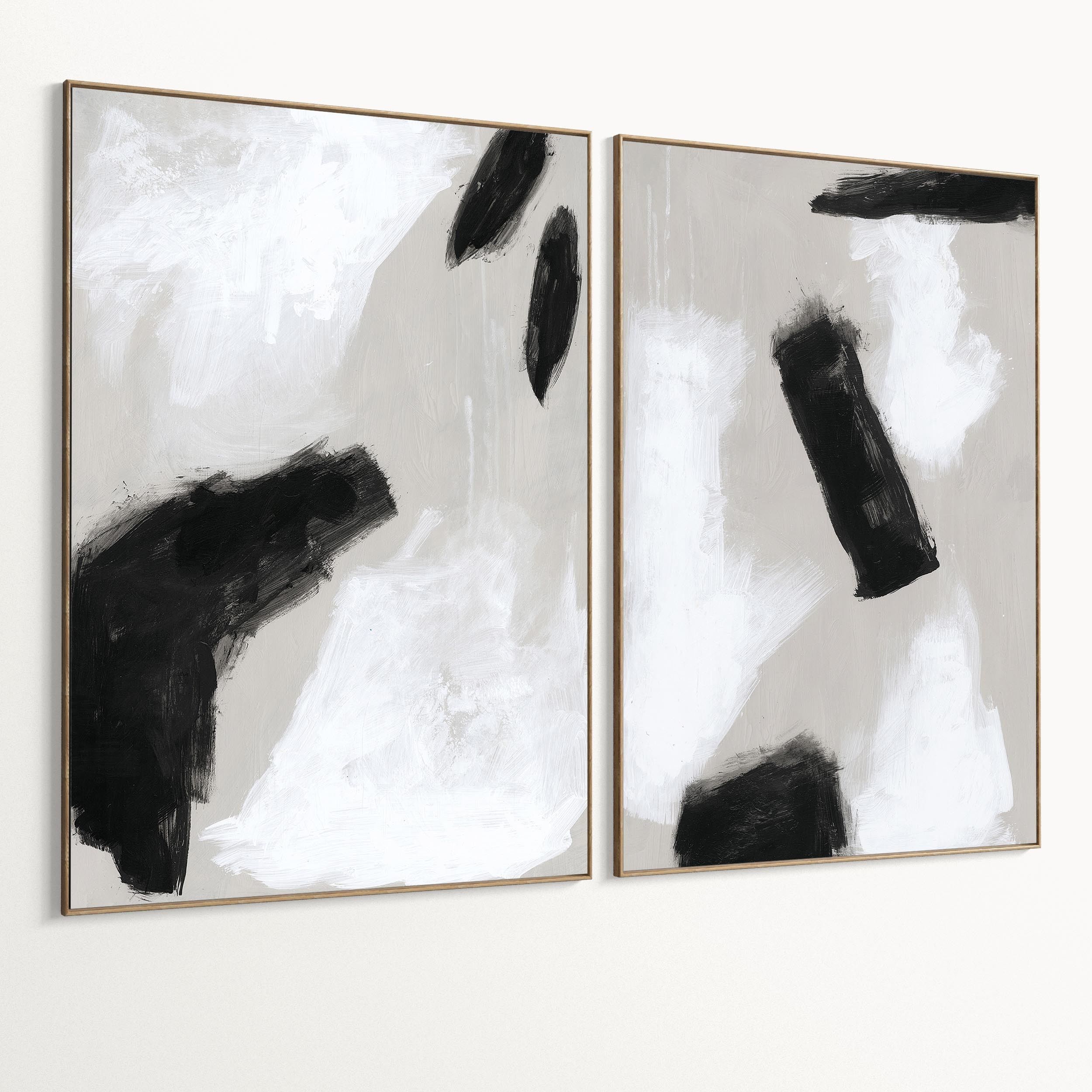 Plaster Two Photo Frame 468 Low-poly 3D model_1