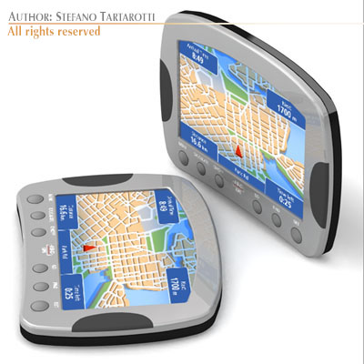 Gps device 3D model_2