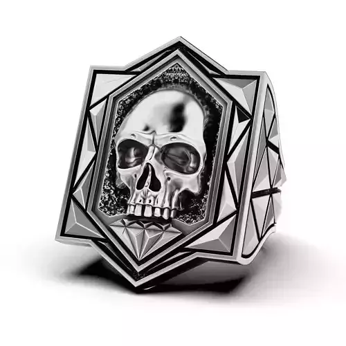 Skull shard ring 3D print model