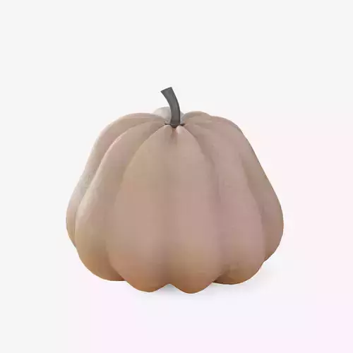 Realistic Pumpkin 02 Low-poly 3D model