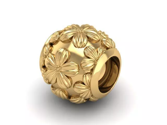 Bead charm-35 3D print model_0