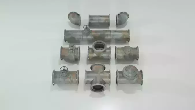 Modular Pipeline 3D Model