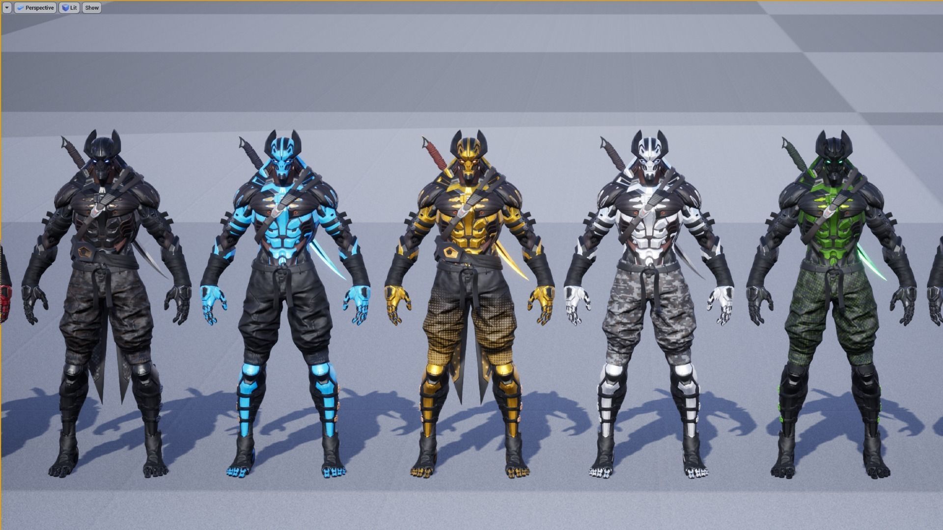 Cuber Ninja Robot Sci fi 3D Model Collection_17