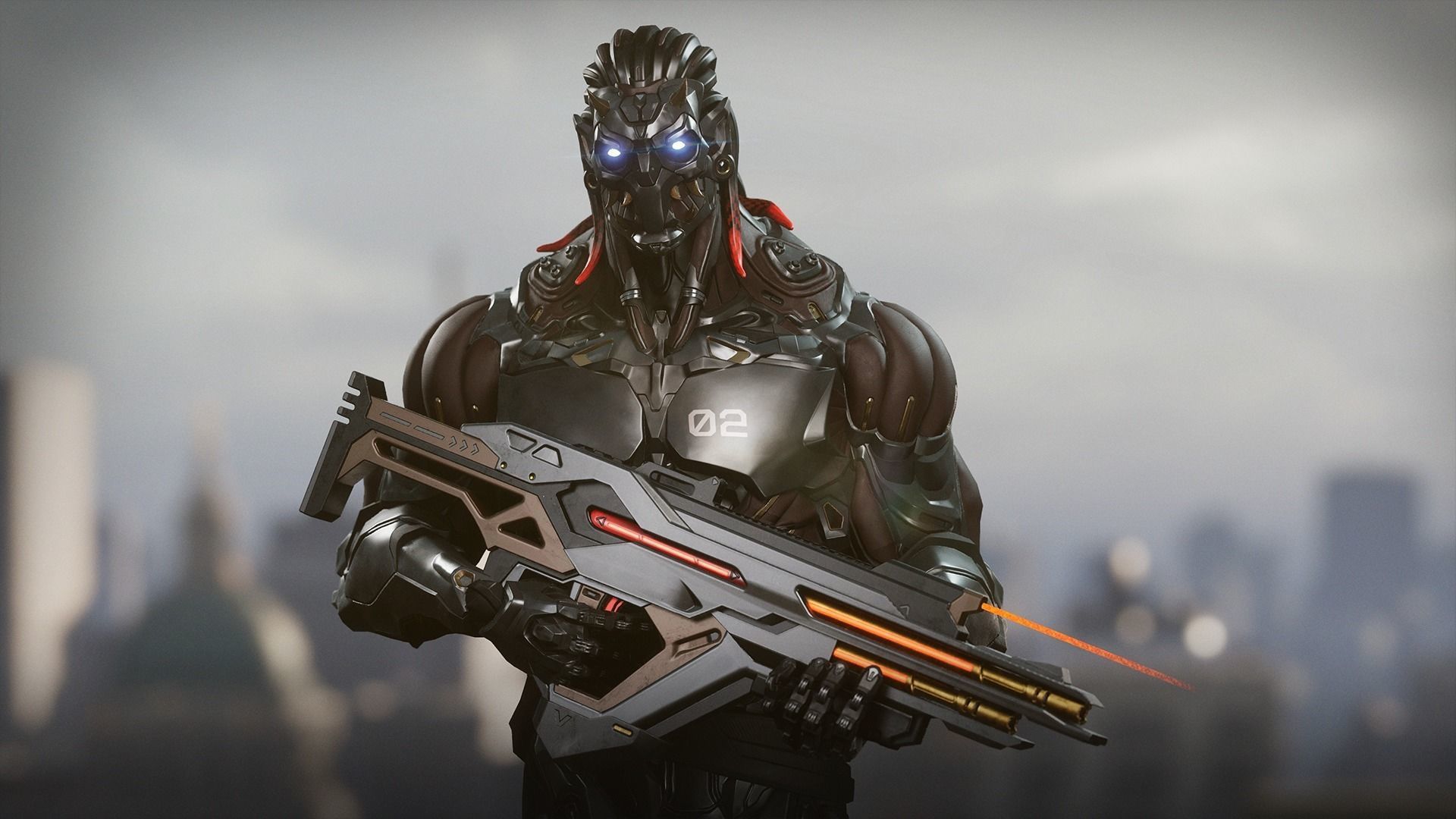 Cuber Ninja Robot Sci fi 3D Model Collection_5