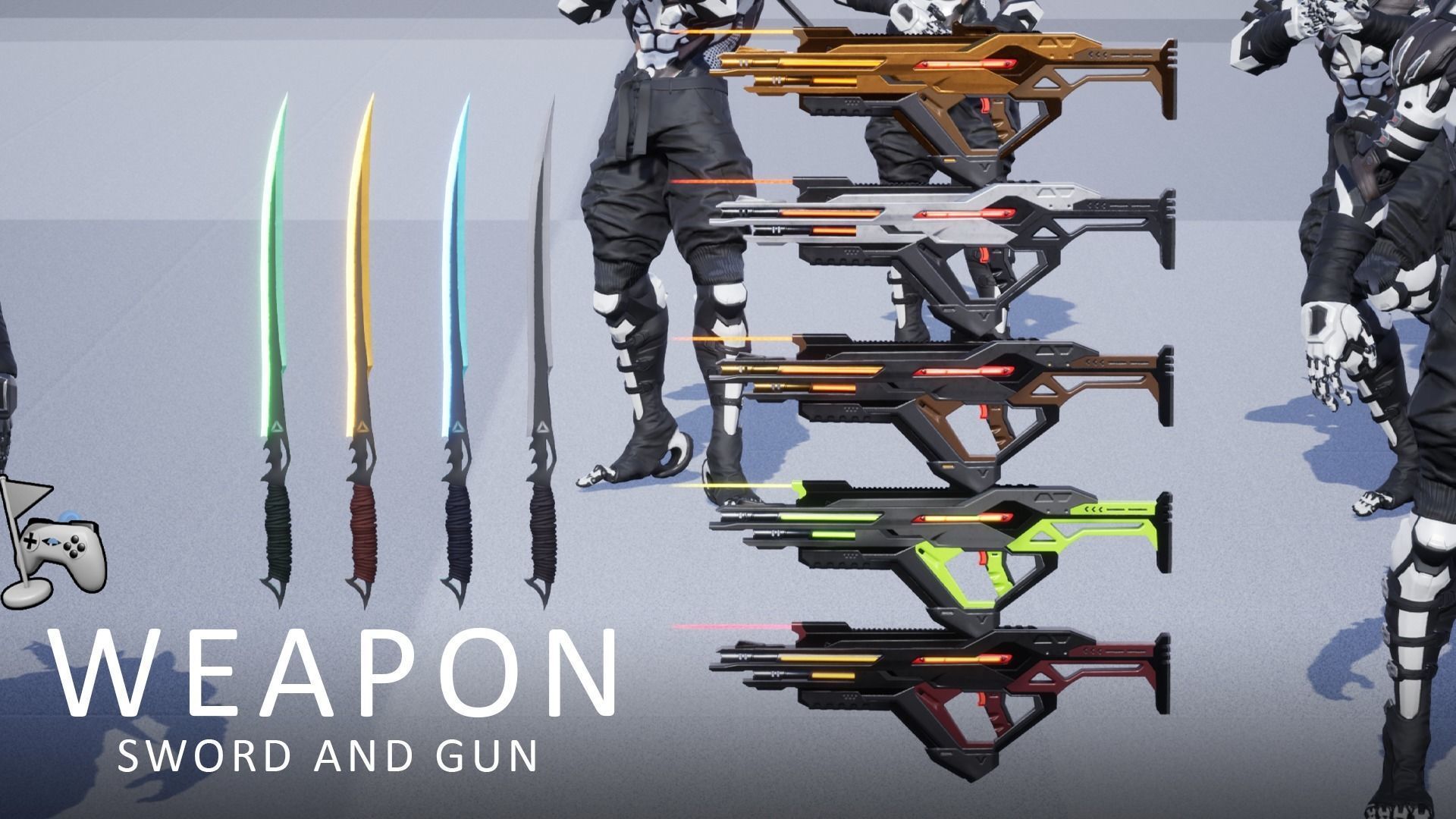 Cuber Ninja Robot Sci fi 3D Model Collection_15