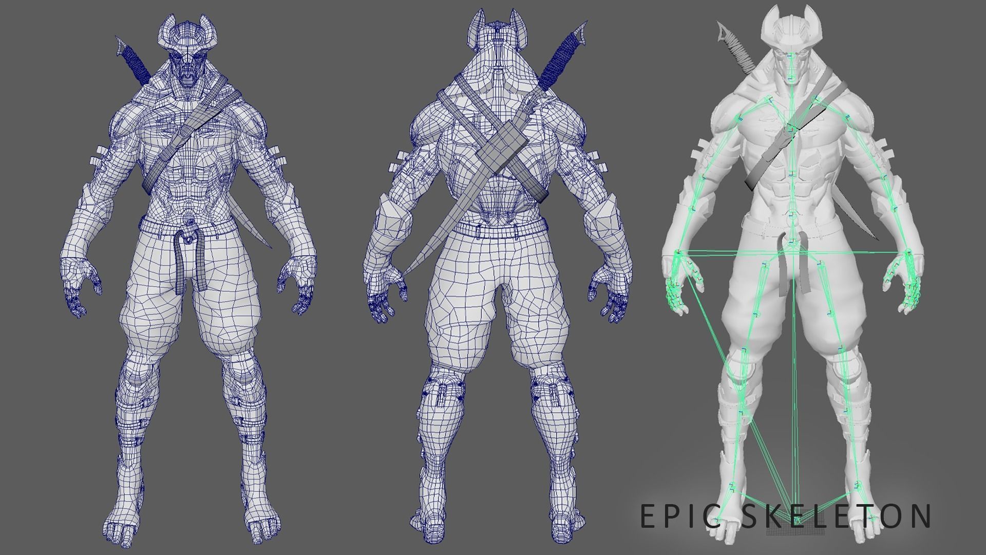 Cuber Ninja Robot Sci fi 3D Model Collection_9