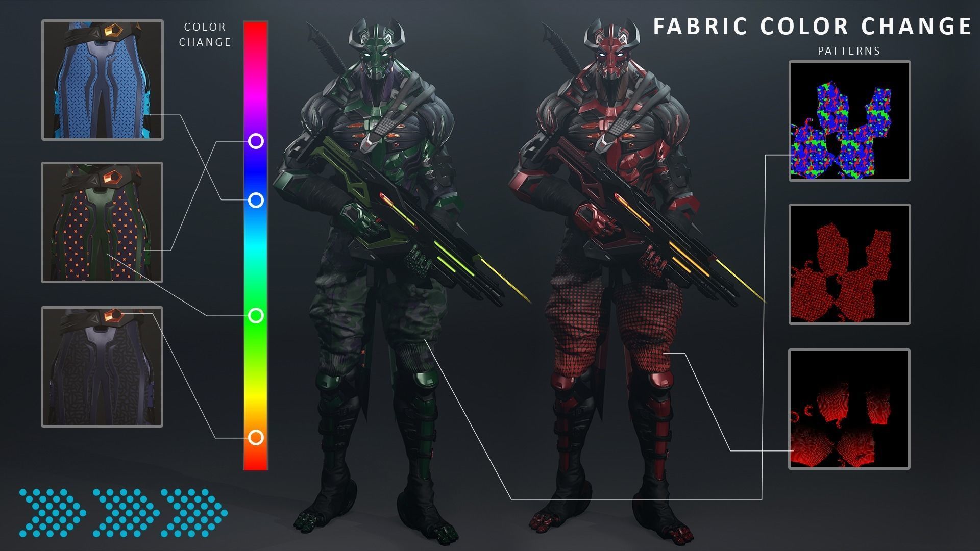 Cuber Ninja Robot Sci fi 3D Model Collection_13