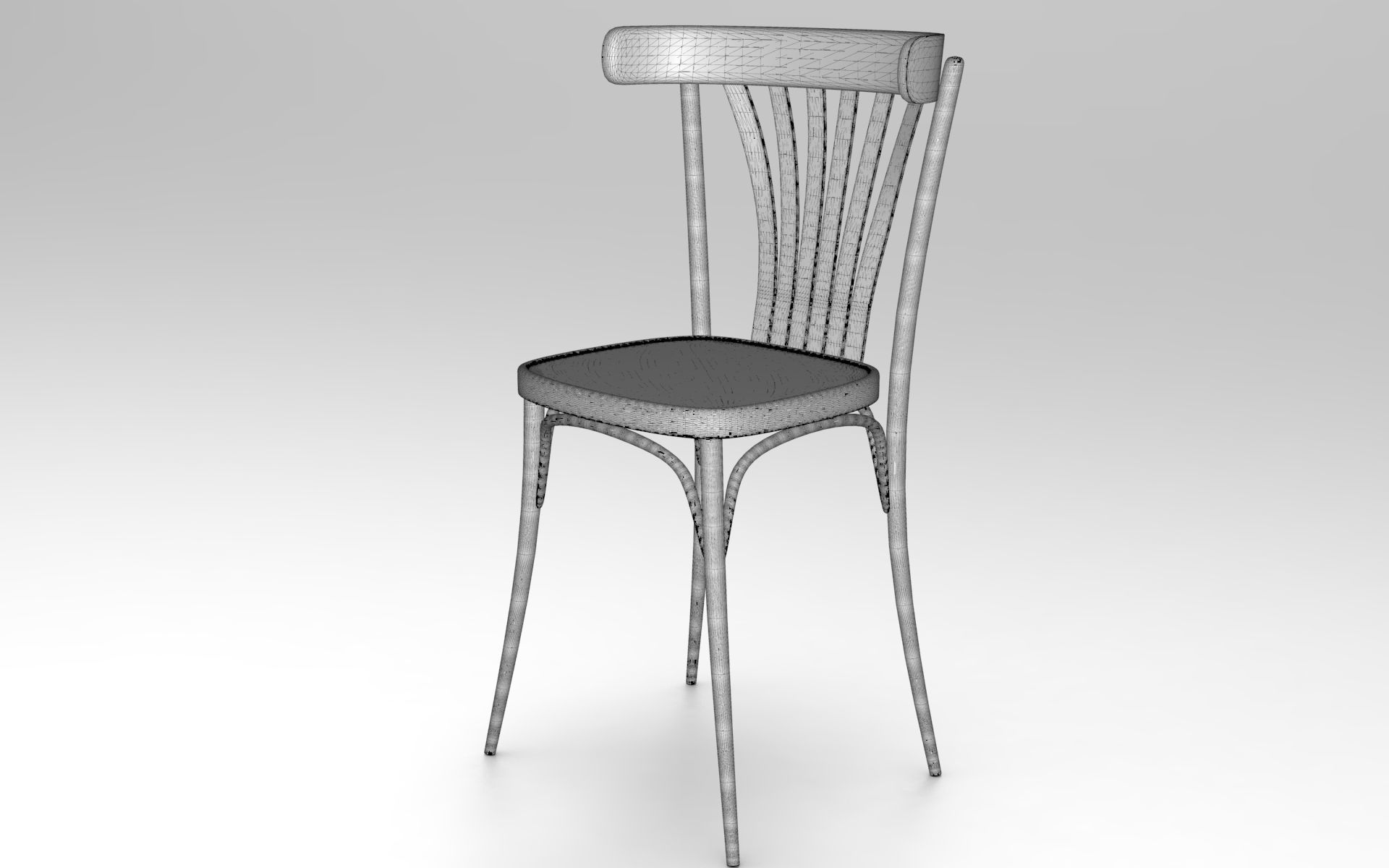 Kips Chair Low-poly 3D model_5