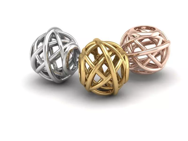 hollow charm 3D print model_0