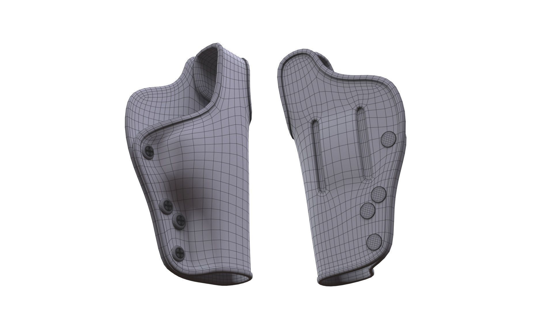 Holster Low-poly 3D model_8