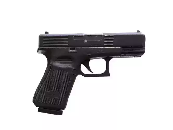 Pistol Low-poly 3D model