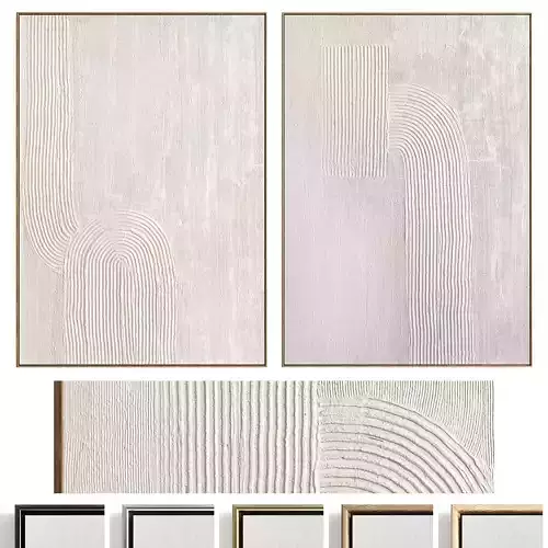 Plaster Two Photo Frame 477