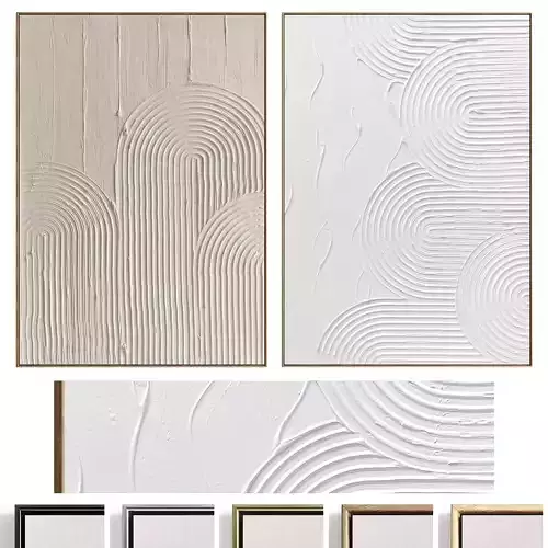 Plaster Two Photo Frame 478