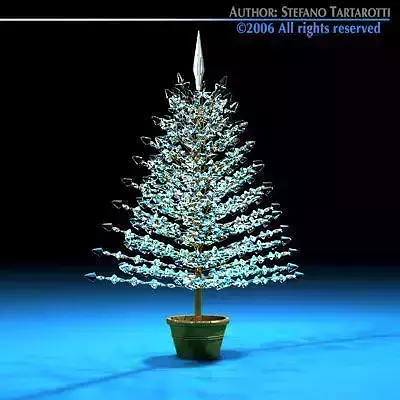 Christmas crystal tree