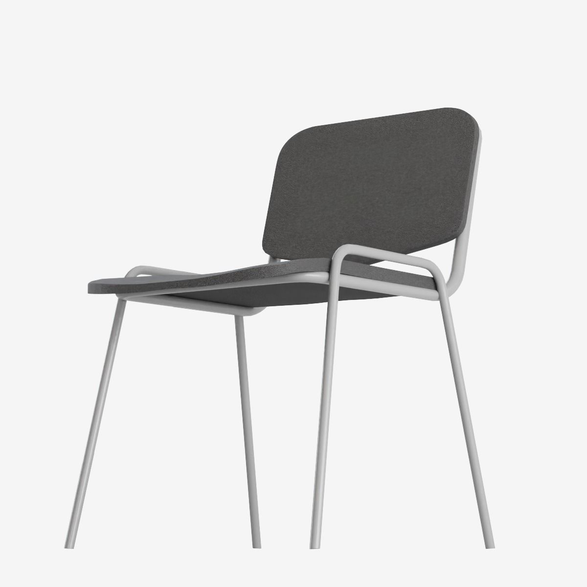 Office Chair 02 Low-poly 3D model_8