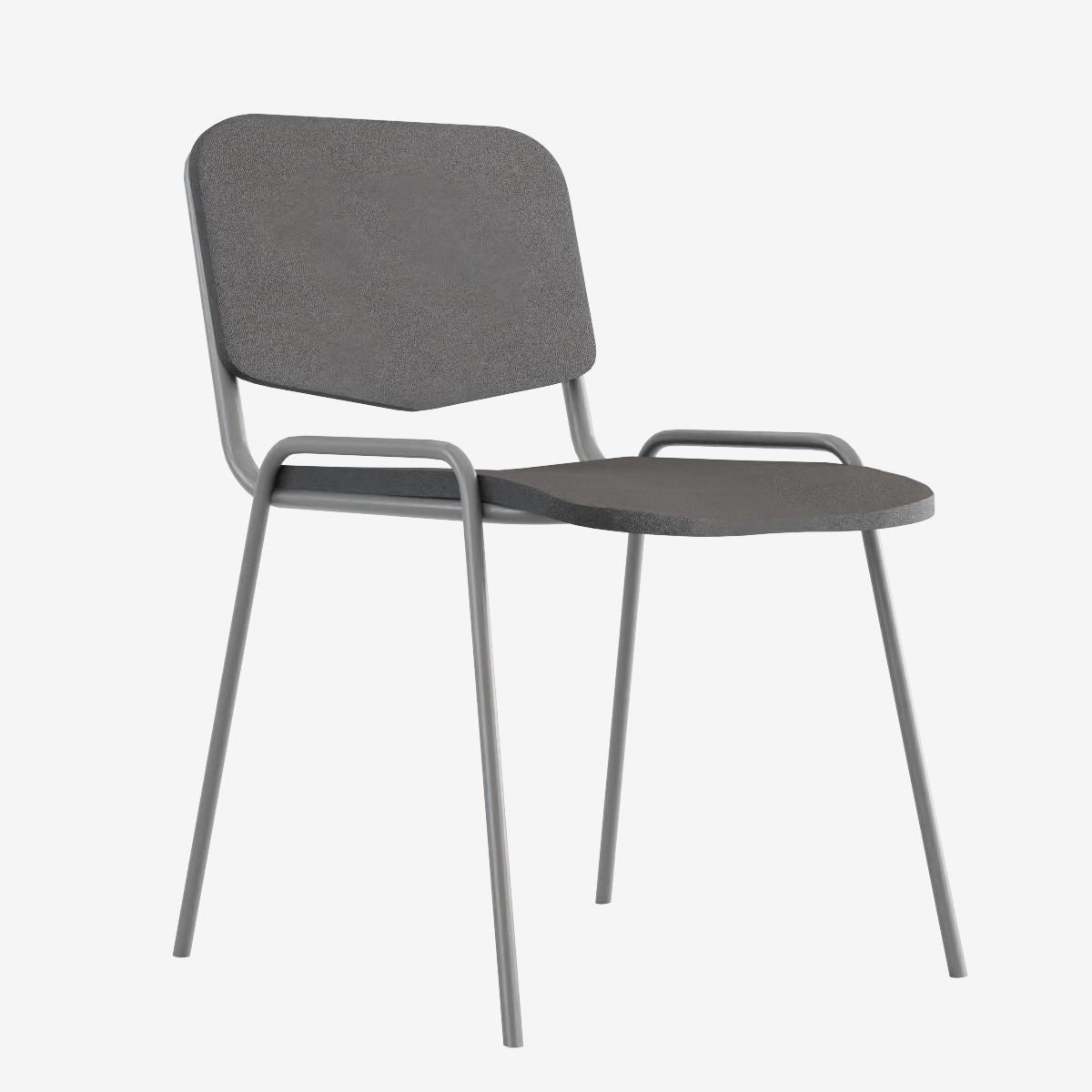 Office Chair 02 Low-poly 3D model_2