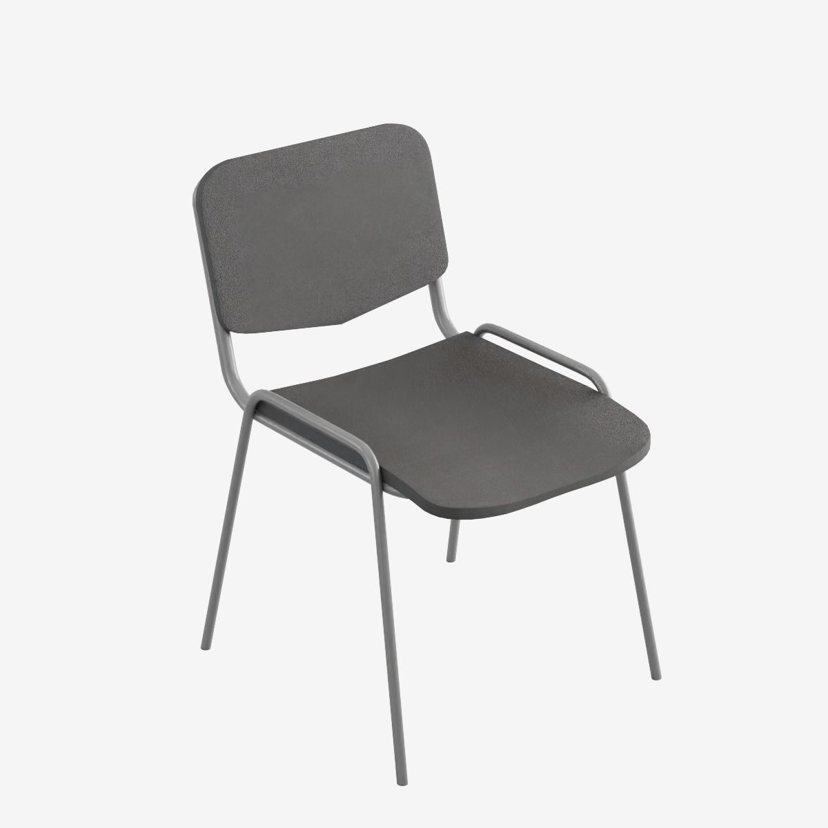 Office Chair 02 Low-poly 3D model_5