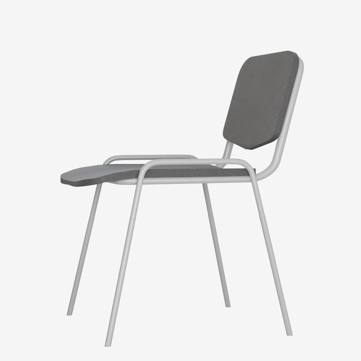 Office Chair 02 Low-poly 3D model_10