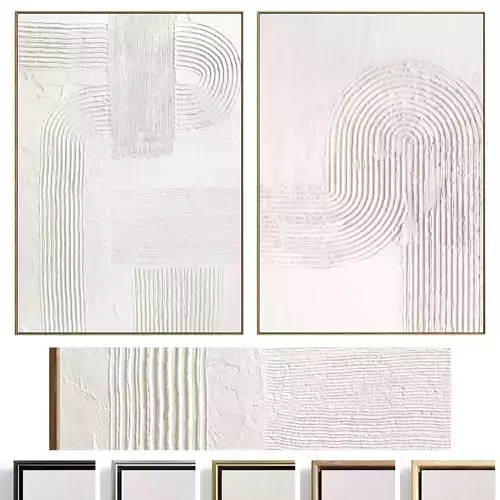 Plaster Two Photo Frame 480