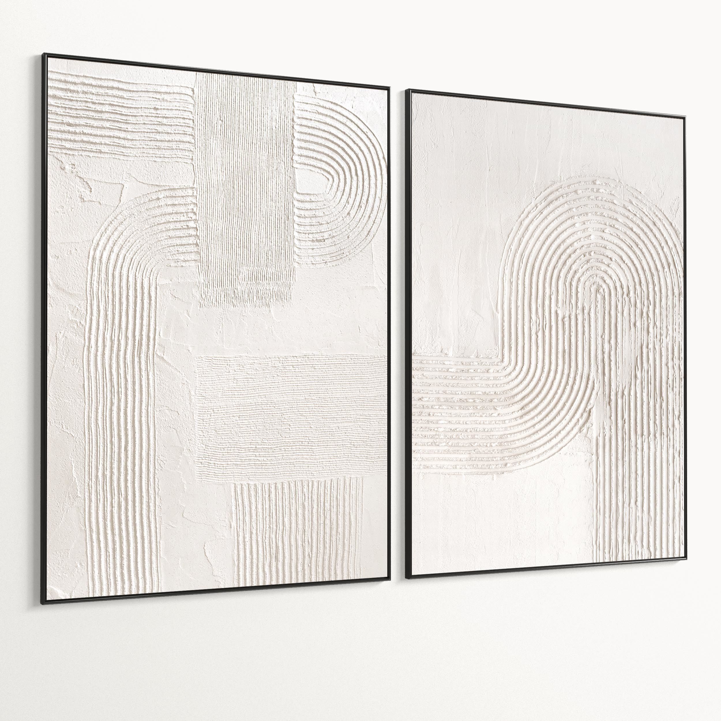 Plaster Two Photo Frame 480 Low-poly 3D model_5