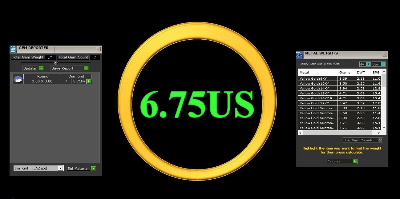  Wedding Men Diamond Ring 1MR72 3D print model_1