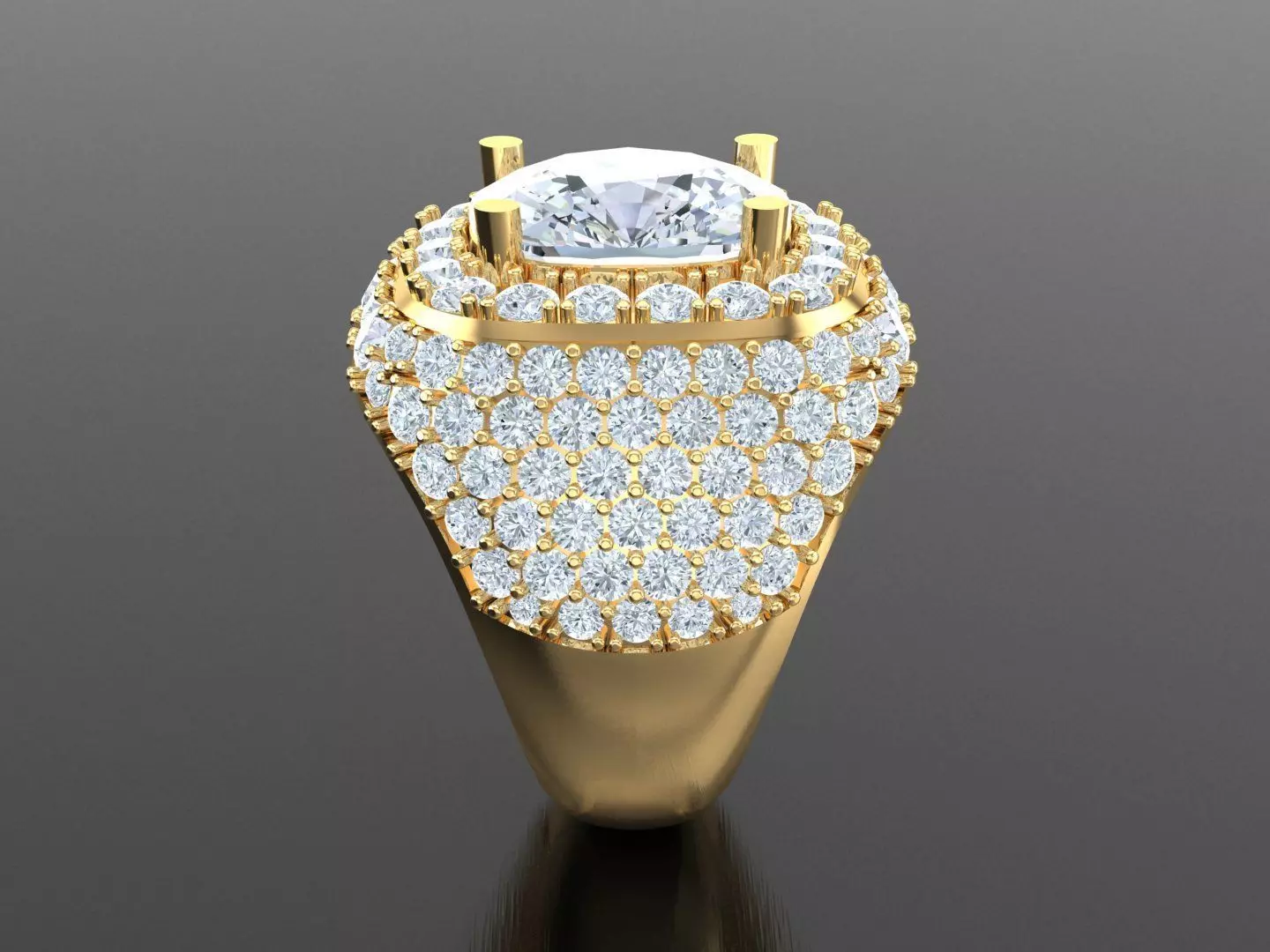  Wedding Men Diamond Ring 1MR70 3D print model_0